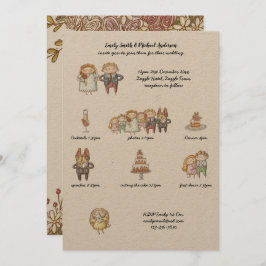 Hochzeitzeitzeitvortrag: Rustikale, handgezeichnet Einladung