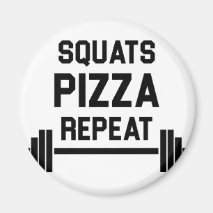 Hocke-Pizza-Wiederholung Magnet