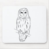 Hockendes Eule mousepad (Vorne)