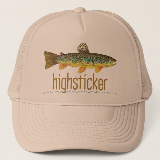 Höcker - Fliegenfischerei Truckerkappe (Vorderseite)