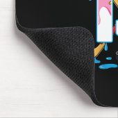 Hockey 13 Years Old Ice Cream Drip 13th Birthday K Mousepad (Ecke)