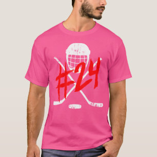 Hockey 24 Jersey Number T-Shirt