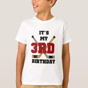 Hockey 3. Geburtstagsgeschenke T-Shirt
