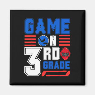 Hockey 3. Klasse Spieltag Hemd Zur Schule Für Jung Magnet