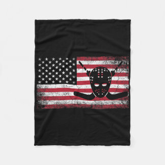 Hockey 4. Juli Amerikanische Flagge Patriotisch Us Fleecedecke