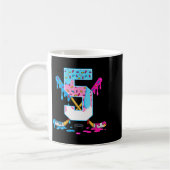 Hockey 5 Years Old Ice Cream Drip 5th Birthday Kid Kaffeetasse (Links)