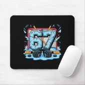 Hockey 67 Drip Eislaufbahn Handschuhe Meme Six Sev Mousepad (Mit Mouse)