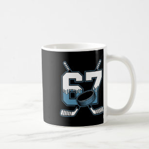Hockey 67 Six Seven Alpha Slang 6 7 Meme Kinder Te Kaffeetasse