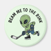 Hockey-Alien Magnet (Vorne)