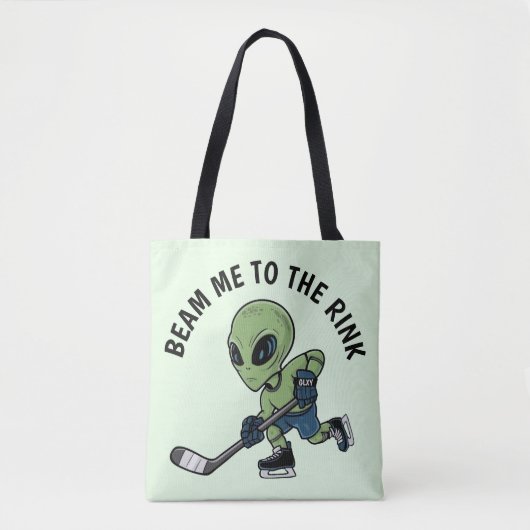 Hockey-Alien Tasche (Vorderseite)