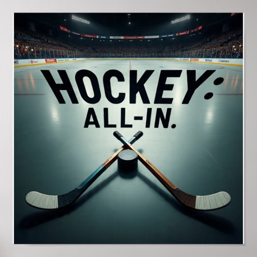 HOCKEY-ALL IN Poster! Poster (Vorne)
