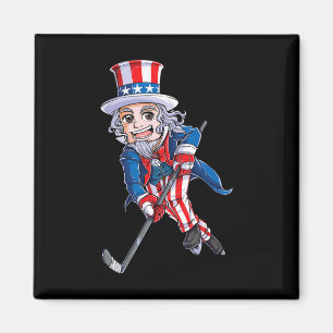 Hockey American Flag 4. Juli KinderOnkel Magnet