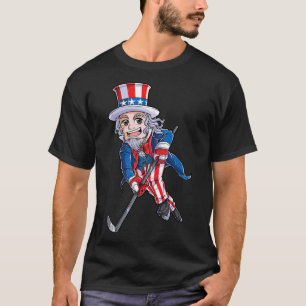 Hockey American Flag 4. Juli KinderOnkel T-Shirt