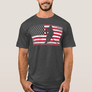 Hockey American Flag 4. Juli Patriotic USA T-Shirt
