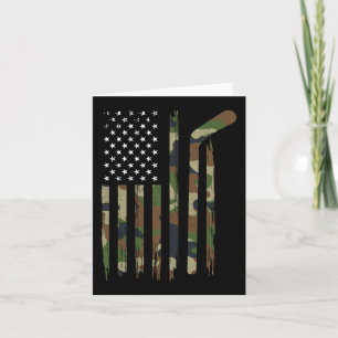 Hockey American Flag Camouflage US Patriotic Hocke Karte