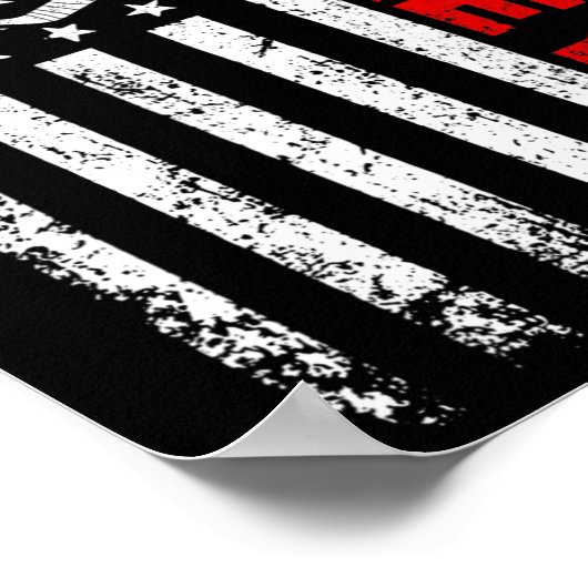 Hockey American Flag Coole Eishockey Spieler Männe Poster (Ecke)