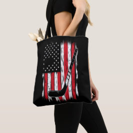 Hockey American Flag Sport Retro Vintag Tasche