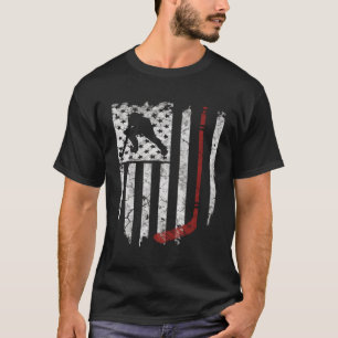 Hockey American USA Flag S T-Shirt