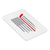 Hockey-Amerikanische Flagge Magnet (Rechte Seite)