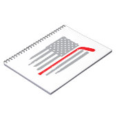Hockey-Amerikanische Flagge Notizblock (Linke Seite)
