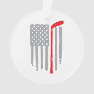 Hockey-Amerikanische Flagge Ornament