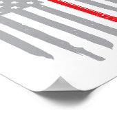 Hockey-Amerikanische Flagge Poster (Ecke)