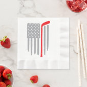 Hockey-Amerikanische Flagge Serviette (Beispiel)