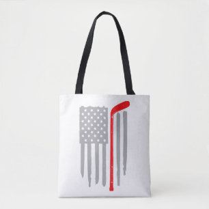 Hockey-Amerikanische Flagge Tasche