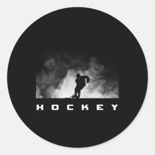 Hockey Apparel - Hockey-Eishockey-Spieler-Geschenk Runder Aufkleber