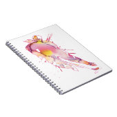 Hockey-Aquarell-Rosa Notizblock (Rechte Seite)