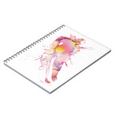 Hockey-Aquarell-Rosa Notizblock (Linke Seite)