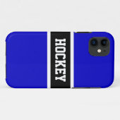 HOCKEY Athletic Royal Blue White Sporpes Case-Mate iPhone Hülle (Rückseite (Horizontal))