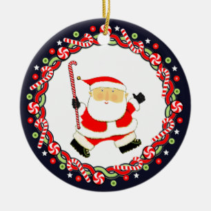 Hockey auf dem Feld Feiertagsgeschenk Keramik-Orna Keramik Ornament