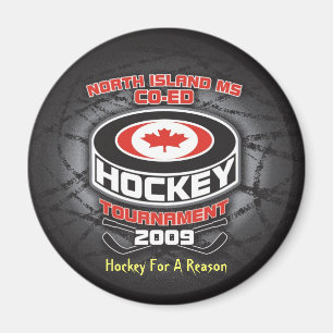 Hockey aus einem Grund Magenet Magnet