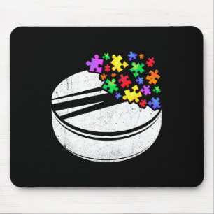 Hockey Autismus Puzzle Männer Frauen Kinder Autism Mousepad