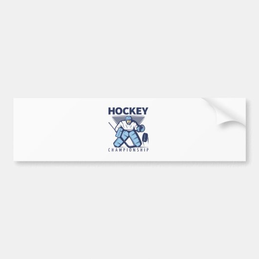 Hockey Autoaufkleber (Vorne)