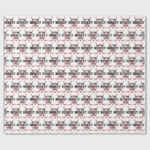 Hockey Baby Future Hockey Star Red Hockey Sticks Geschenkpapier (Flach)