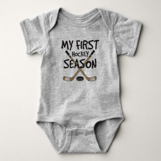 Hockey Baby My First Hockey Saison Hockey Sticks Strampler