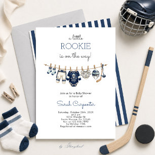 Hockey-Baby-Shower-Einladung für Jungen Einladung