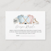 Hockey baby shower, ice hockey diaper raffle begleitkarte (Vorderseite)