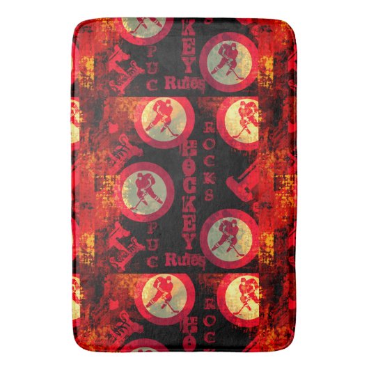 Hockey Badematte (Vorderseite Vertikal)