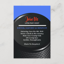 HOCKEY Bar Bar Mitzvah Empfang Card Einladung