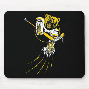 Hockey Bär Grizzly Torwart Bestie Mousepad