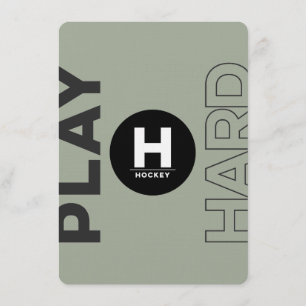 HOCKEY Bar-Schläger Mitzvah Klassiker-Einladungen Einladung