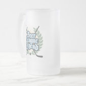 Hockey Beer League Legend Mattiert Glass Beer Tass Mattglas Bierglas (Vorderseite Links)