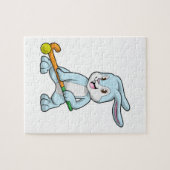 Hockey bei Feldhockey mit Hockeystick Puzzle (Horizontal)