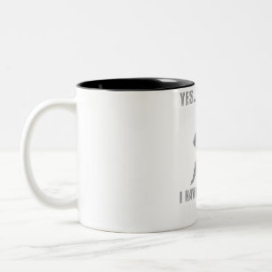 Hockey besessenes Geständnis - Ja, ich habe ein Pr Zweifarbige Tasse