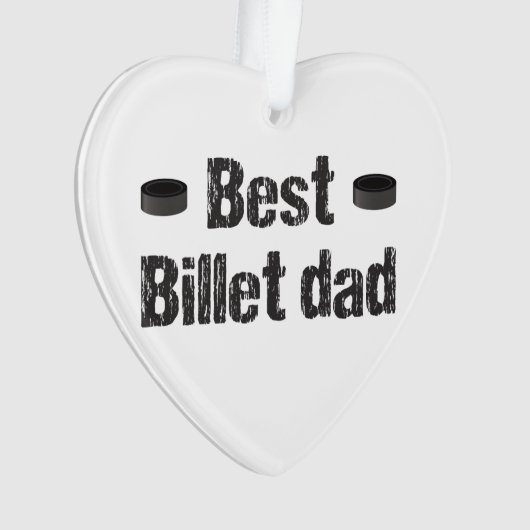 Hockey Best Billet Vater Ornament (Vorderseite)