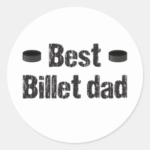 Hockey Best Billet Vater Runder Aufkleber