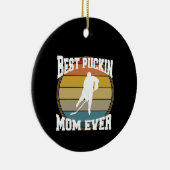 Hockey Best Puckin Mama je Keramik Ornament (Rechts)